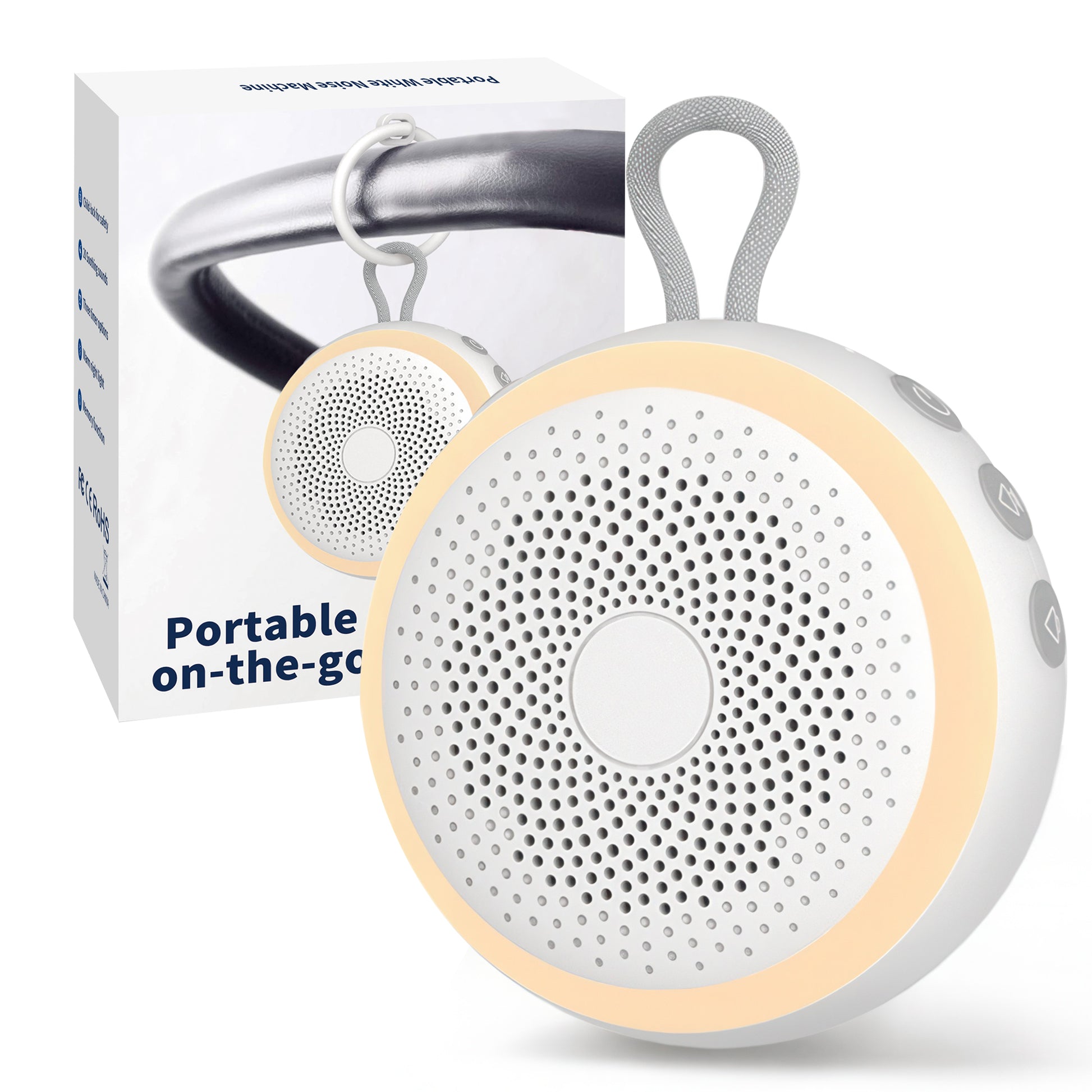 TOUCHOPE White Noise Sound Machine for Baby Adults Sleep,Portable Noise machine with Night Light,20 Soothing Sound Therapy for Home Travel