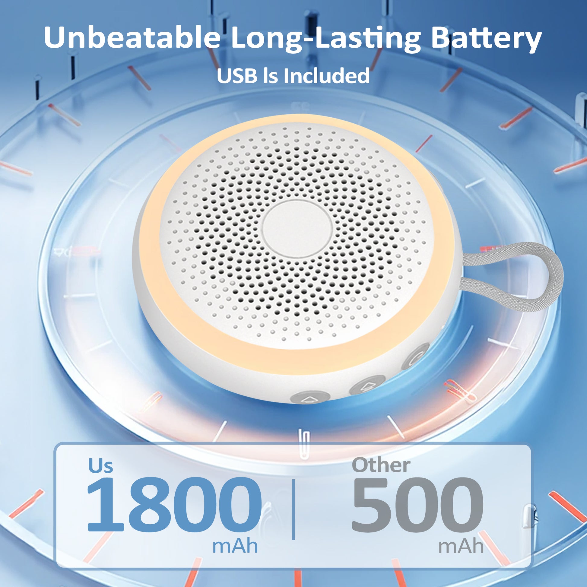 TOUCHOPE White Noise Sound Machine for Baby Adults Sleep,Portable Noise machine with Night Light,20 Soothing Sound Therapy for Home Travel