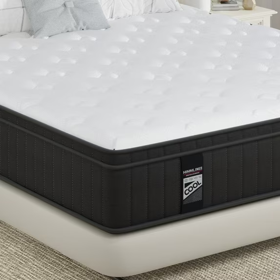 VANECL 12 inch Full Mattress, Cooling Gel Memory Foam Hybrid Pocket Spring Mattress in a Box, Medium Firm