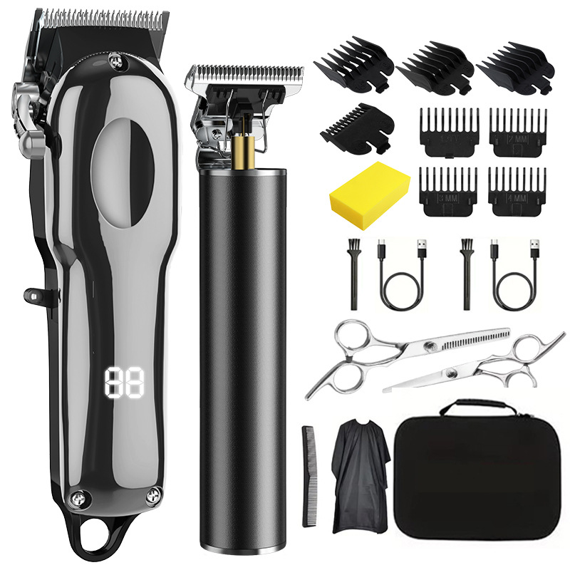 VANECL Hair Clippers for Men,Cordless Beard Trimmer,LED Display Professional Clippers and Trimmer Sets,Rechargeable Electric Shaver Mens Gifts