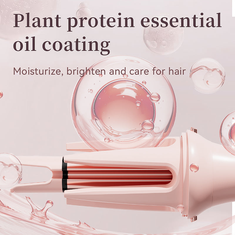 VANECL 3 in 1 Multifunctional Hair Styling Tools,Automatic Curling Iron with 2 Ceramic Barrel(1", 1.25") & Hair Straightener Brush,Hair Curler with LED 7 Temp