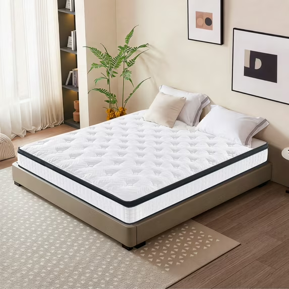 Aminy Twin XL Mattress, 12" Memory Foam Mattress in a Box, Pocket Spring Mattress with Cooler Sleep and Pressure Relief, 39"*80"