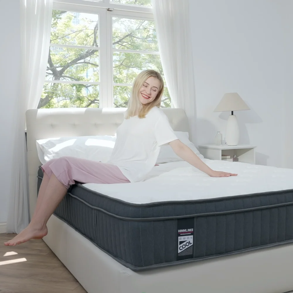 VANECL 12 inch Full Mattress, Cooling Gel Memory Foam Hybrid Pocket Spring Mattress in a Box, Medium Firm