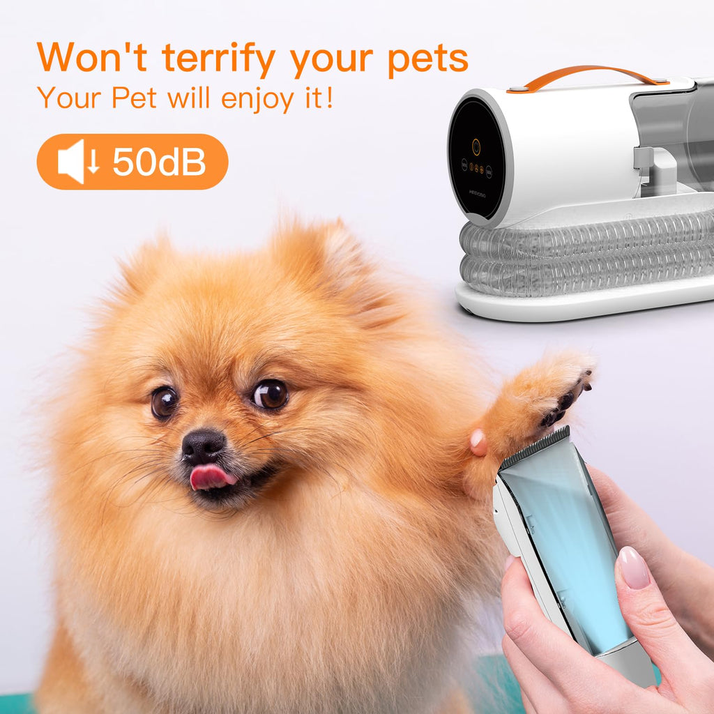 5 in 1 Dog Grooming Kit,2L Large Capacity Dog Grooming Vacuum,12000pa Electric Dog Clippers Set for Dog/Cat