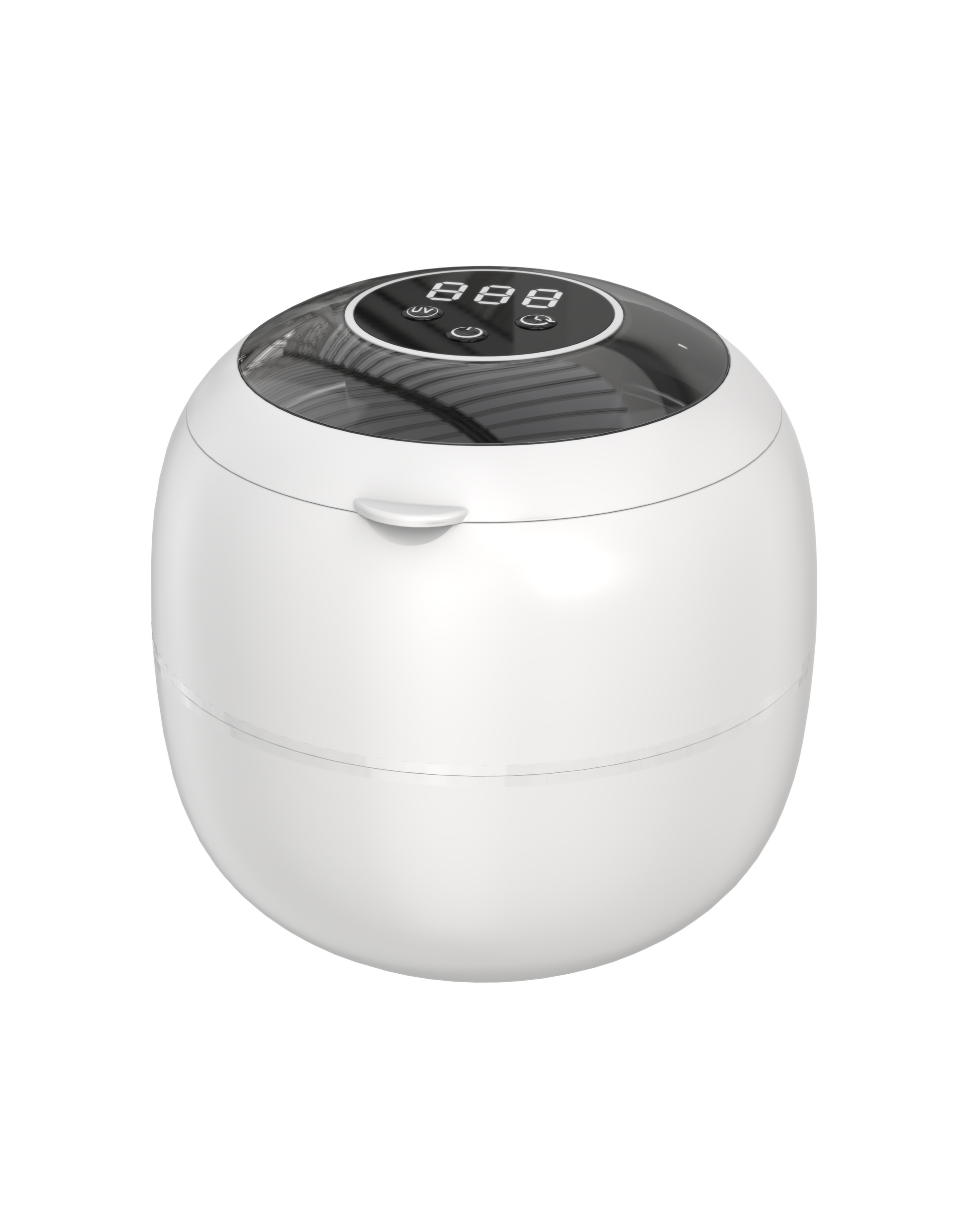 VANECL Ultrasonic Retainer Cleaner Machine,45kHz Portable Denture Cleaner with 4 Modes,210ml Digital Timer and 6 UVC for Denture Aligner,Toothbrush head,Braces,Jewelry
